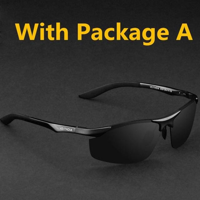 designer polarized sunglasses black frame