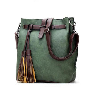 designer pu leather women handbags tassel fashion as picture 1