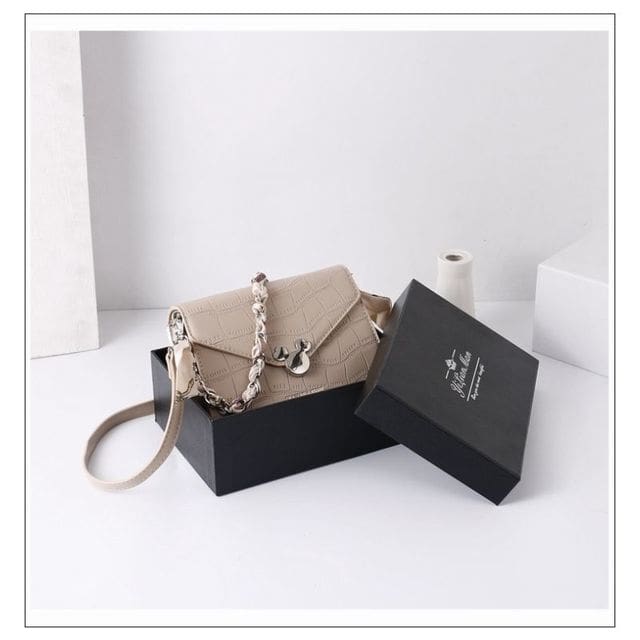 Designer Stone Pattern Luxury Crossbody Female Handbags Khaki / 20x14x7CM HANDBAGS