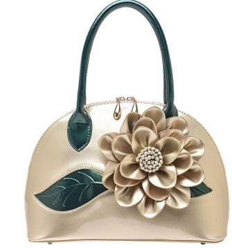 designer wedding tote women leather handbags light gold / 30cm