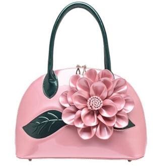 designer wedding tote women leather handbags pink  leather bag / 30cm