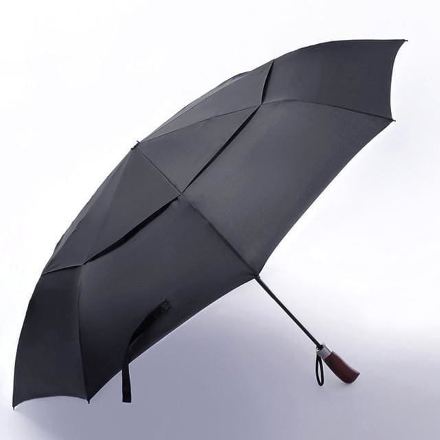 double layer large honorable automatic umbrella black
