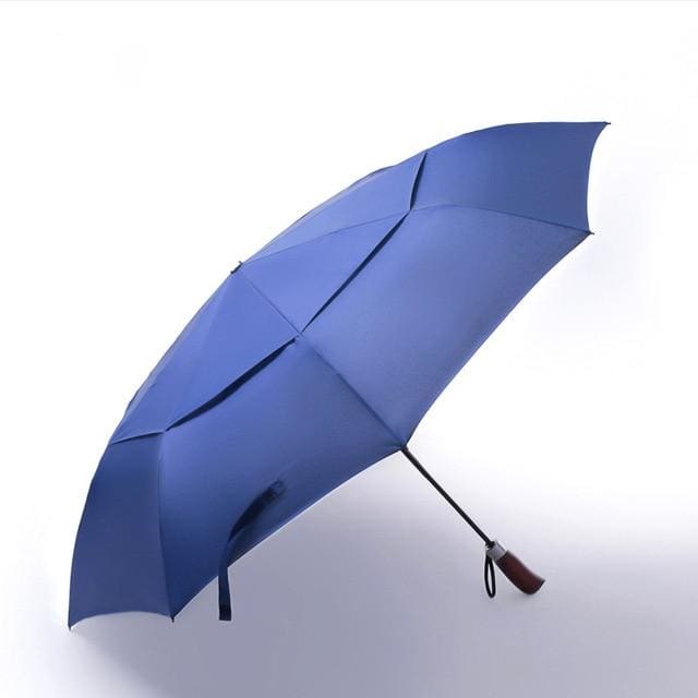 double layer large honorable automatic umbrella dark blue