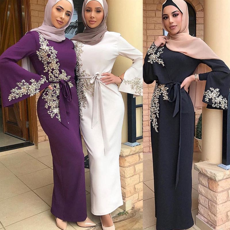 Dubai Kaftan Women Islamic Clothing Eid Festival Abaya HIJAB & BURKA
