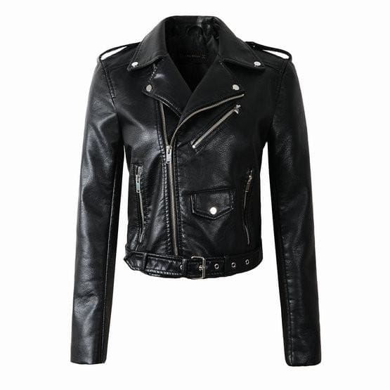 elegant faux leather jackets for women