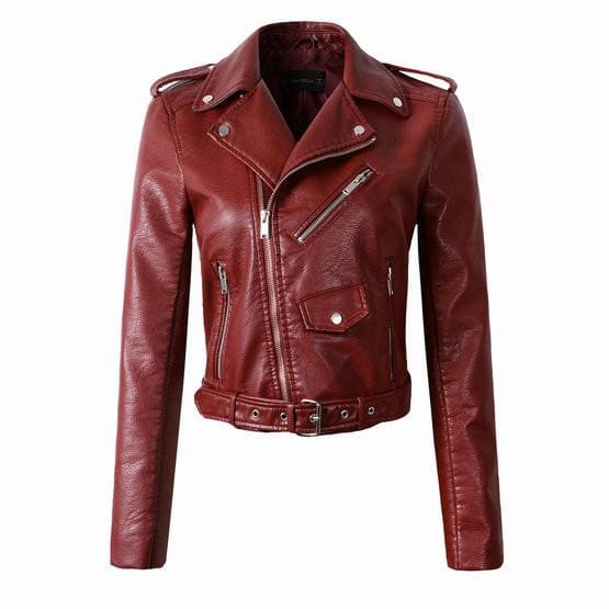 elegant faux leather jackets for women