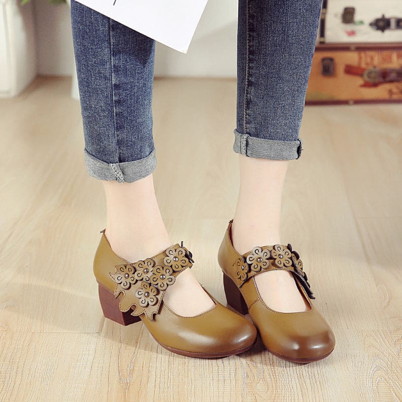 elegant genuine leather original hollow cowhide flower women fashion shoes