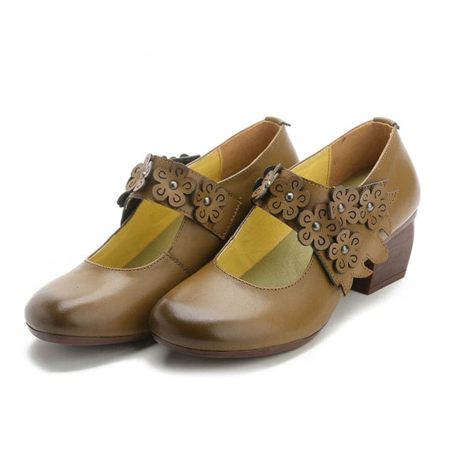 elegant genuine leather original hollow cowhide flower women fashion shoes