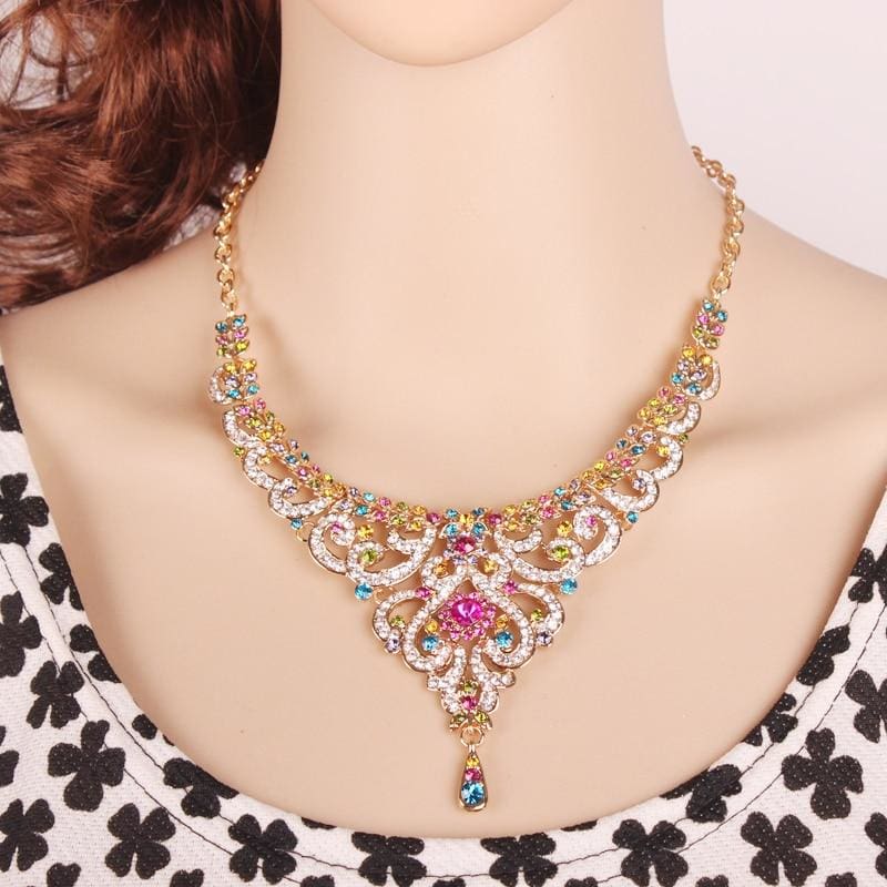 elegant indian bridal necklace and earrings sets