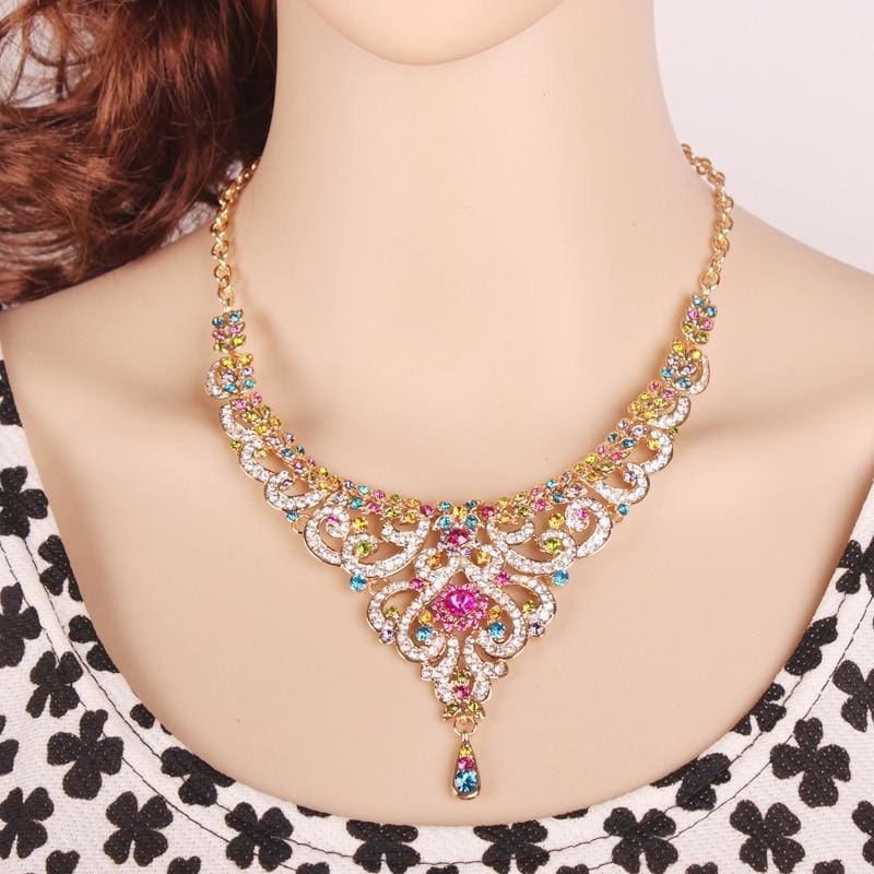 elegant indian bridal necklace and earrings sets