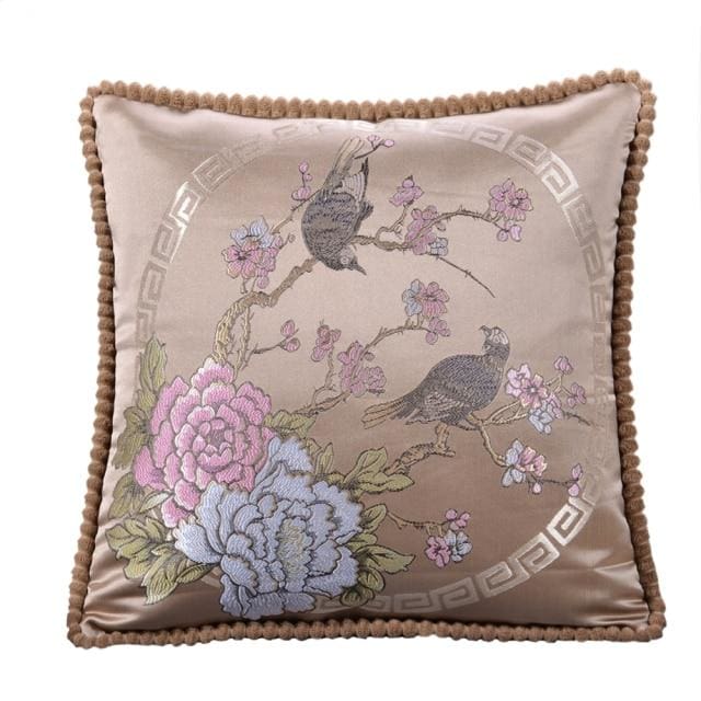 embroidery nordic covers jacquard plush cover for pillow 480mm*480mm / coffee-xsms