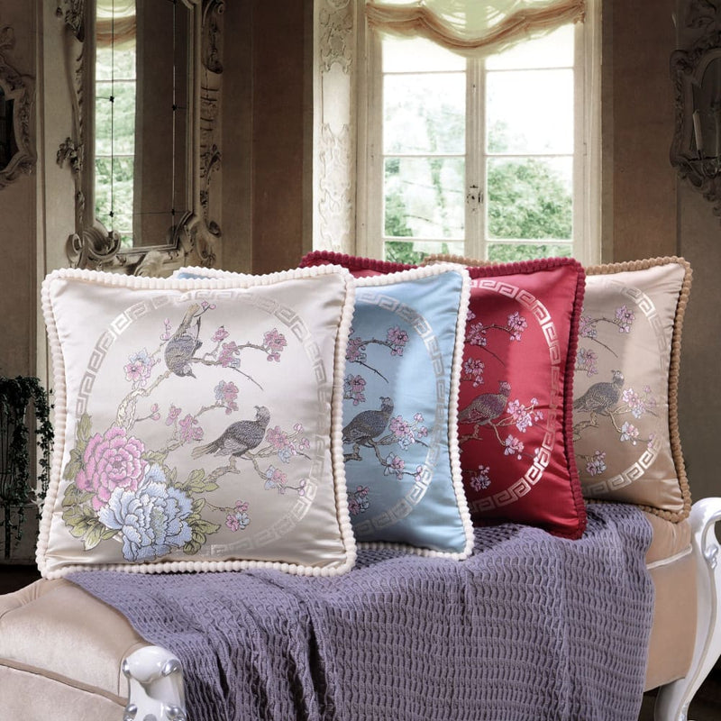 embroidery nordic covers jacquard plush cover for pillow