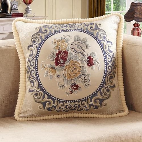 european style high grade embroidery rectangular living room sofa pillowcase