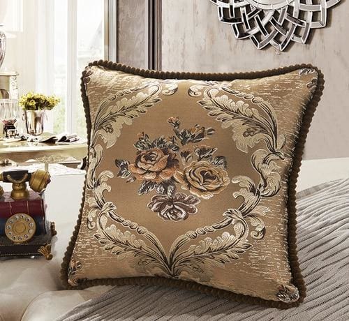 european style high grade embroidery rectangular living room sofa pillowcase