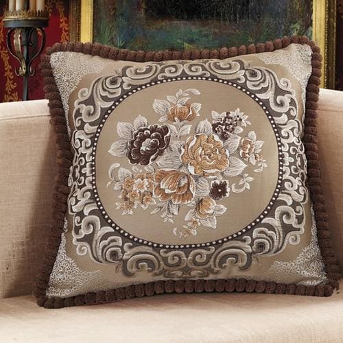 european style high grade embroidery rectangular living room sofa pillowcase