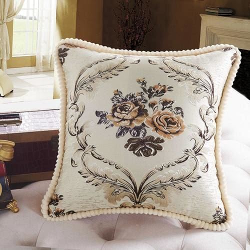 european style high grade embroidery rectangular living room sofa pillowcase