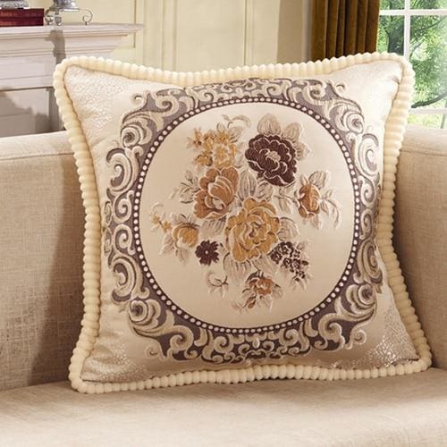 european style high grade embroidery rectangular living room sofa pillowcase