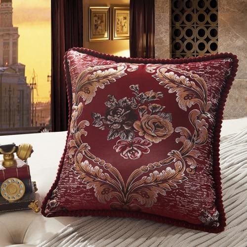 european style high grade embroidery rectangular living room sofa pillowcase