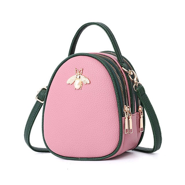 Fashion Bee Decoration Famous Brands Luxury Women Handbags Pink HANDBAGS