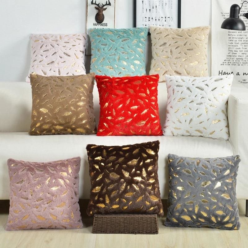 feather fluffy pillow covers for home decoration