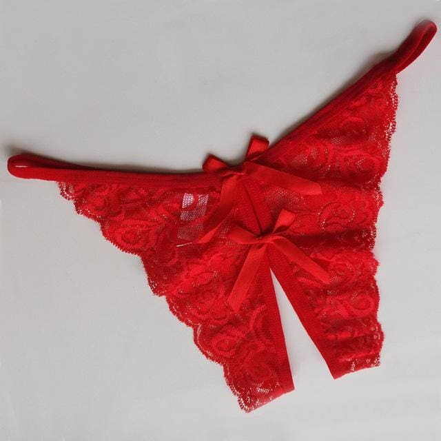 Flower Lace Female Briefs Thongs G-string Women Sexy Opening Crotch Pa Flower Lace Female Briefs Thongs G-string Women Sexy Opening Crotch Pa