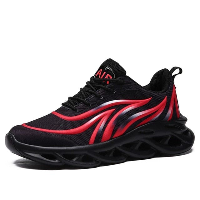 Flying Weave Sports Comfortable Running Sneakers Black-Red / 41 MEN SNEAKERS