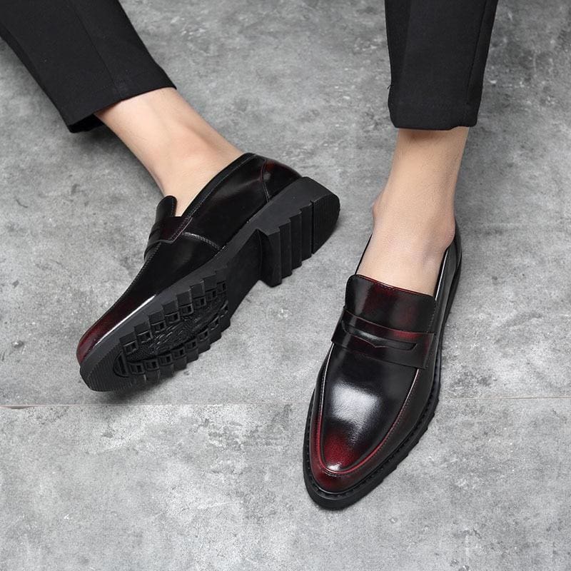 gentleman luxury stress shoes bottom loafers