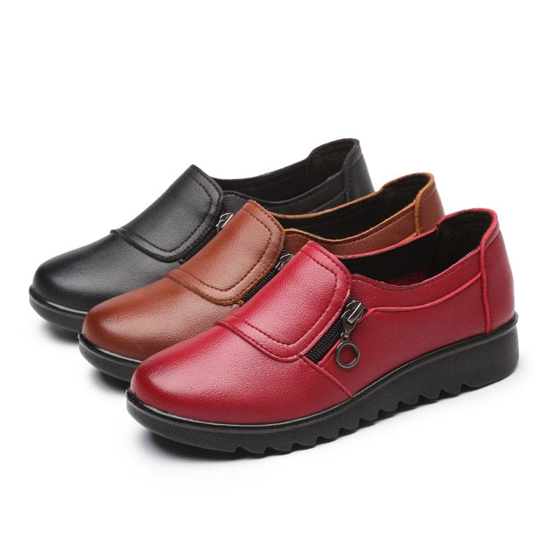 Genuine Leather Comfortable Women Flat Shoes WOMEN SHOES