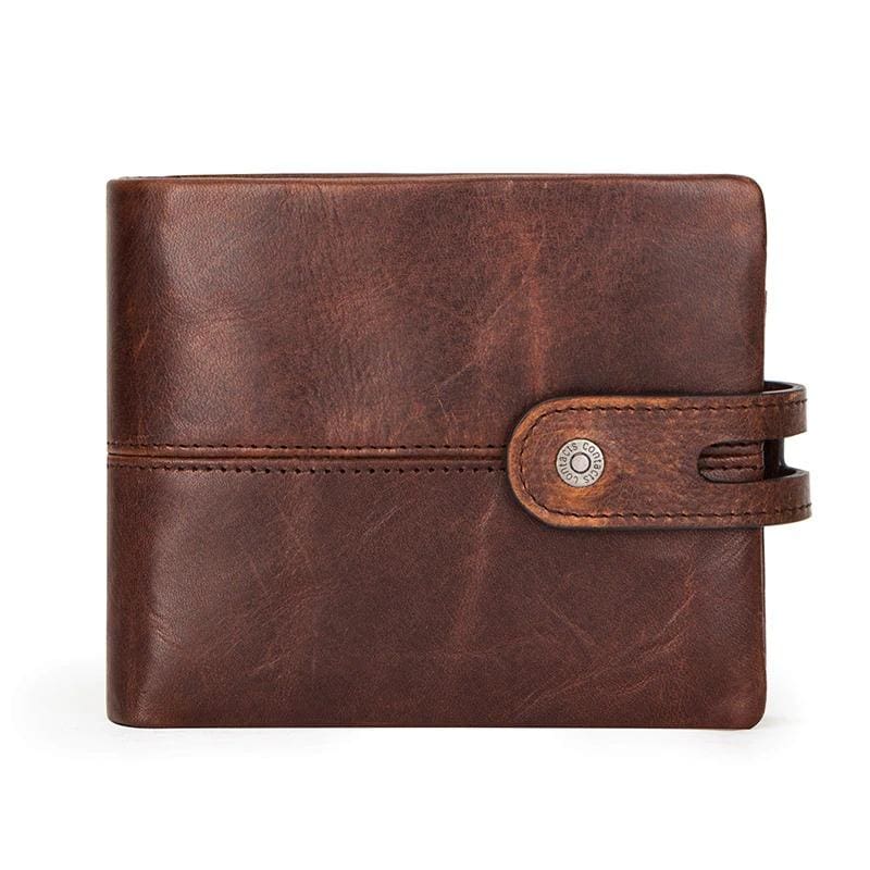 genuine leather hasp design wallet coffee style 1 / china