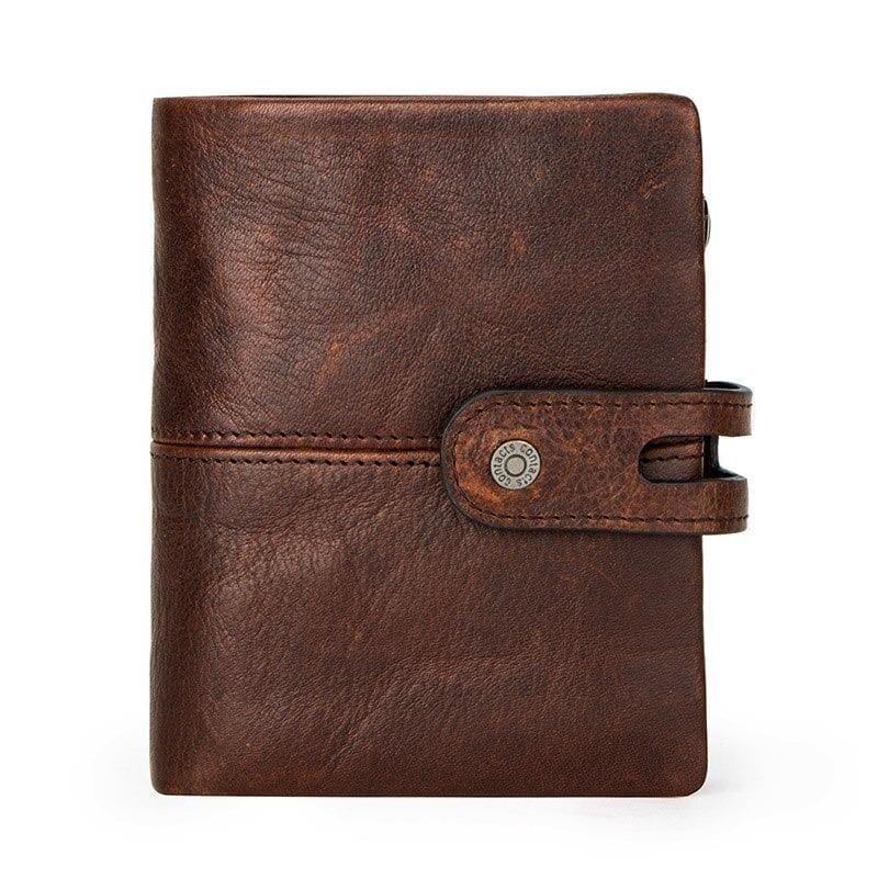 genuine leather hasp design wallet coffee style 2 / china