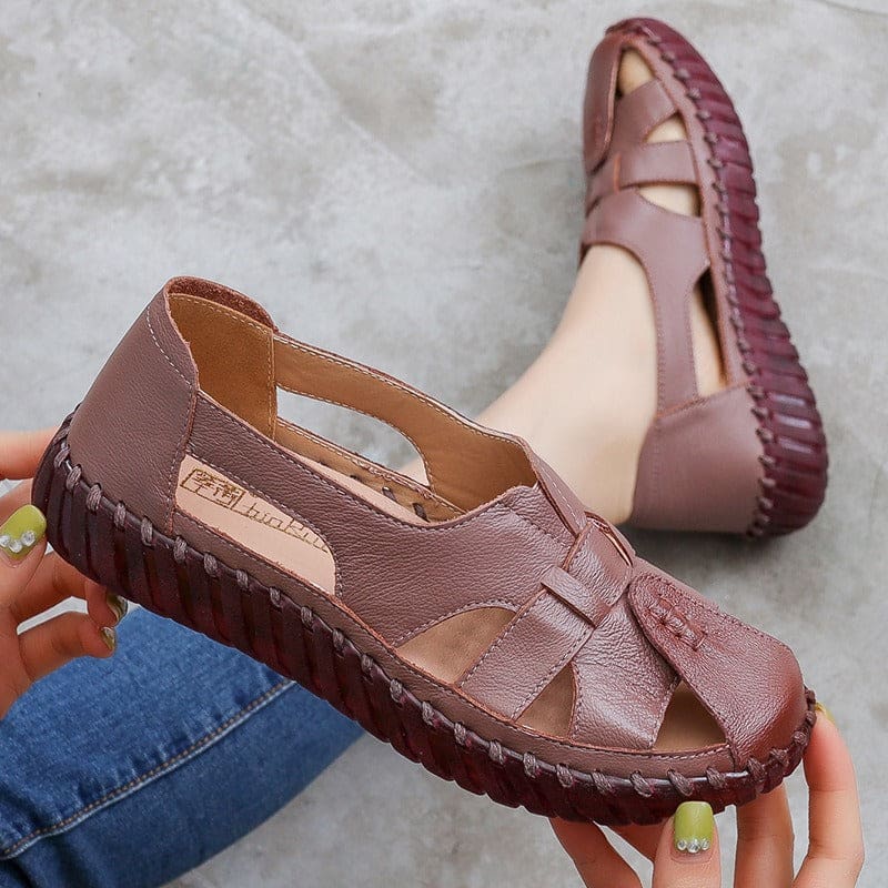 Genuine Leather Hollow Breathable Woman Shoes WOMEN SHOES