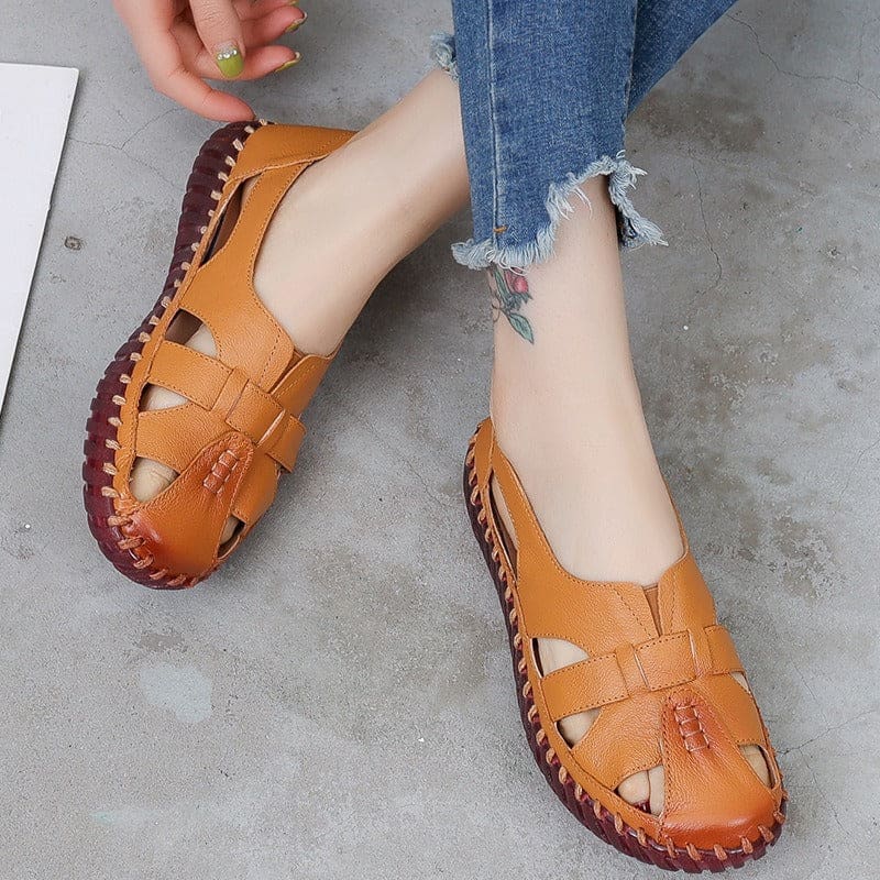 Genuine Leather Hollow Breathable Woman Shoes WOMEN SHOES