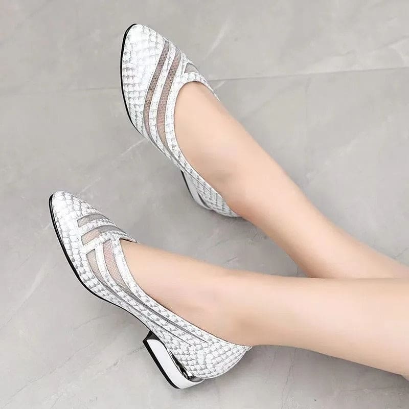 Genuine Leather Ladies Luxury Fashion Party Shoes HIGH HEELS