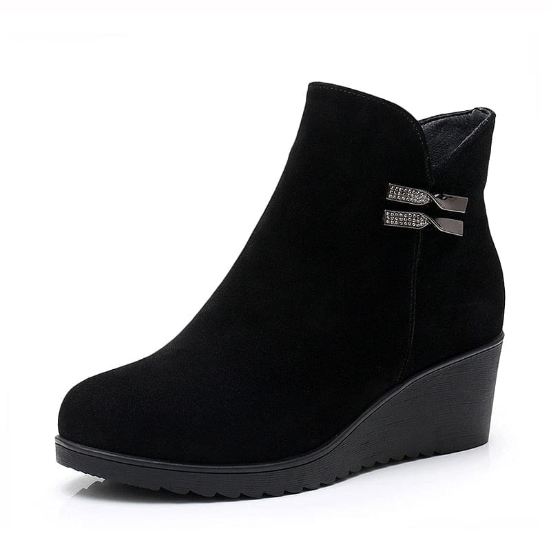 Genuine Leather Warm Winter Women Boots WOMEN BOOTS