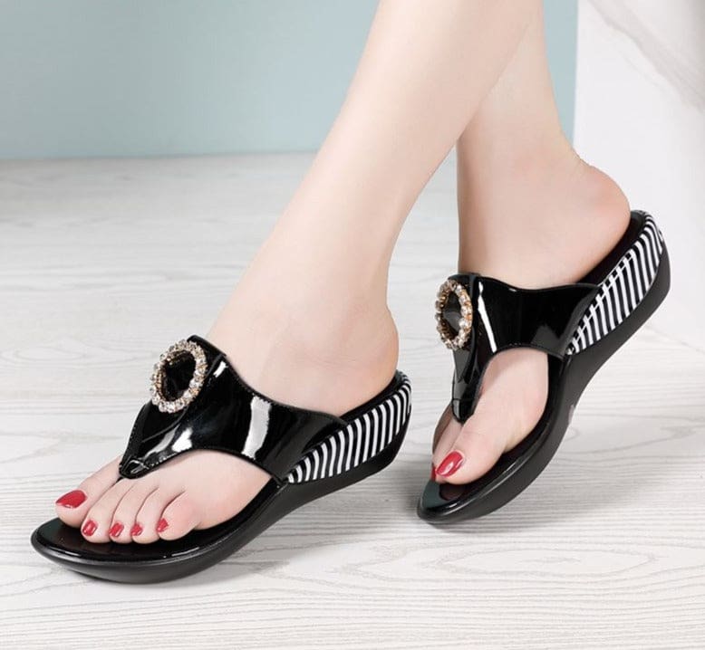 Genuine Leather Wedge Platform Summer Beach Women Sandals WOMEN SANDALS