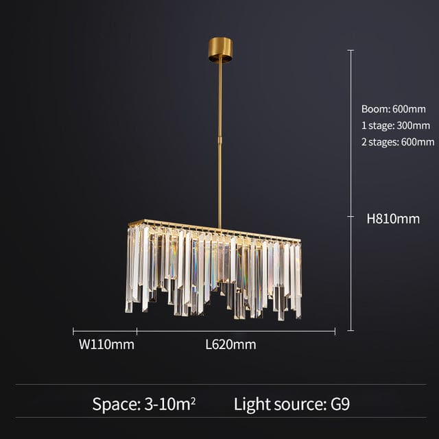 golden copper body luxury crystal chandelier