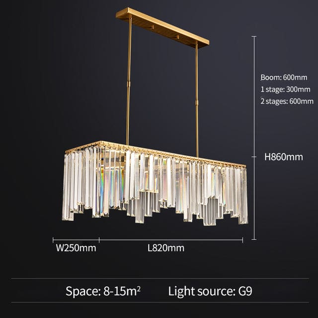 golden copper body luxury crystal chandelier