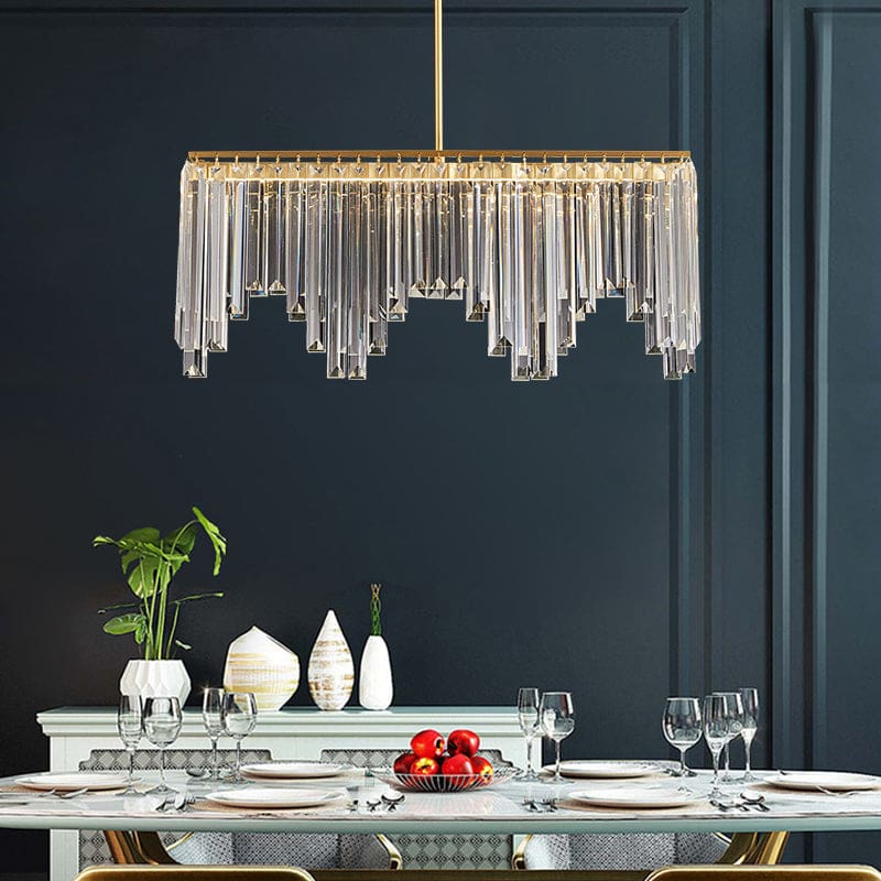 golden copper body luxury crystal chandelier