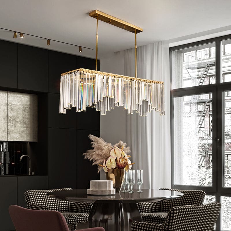 golden copper body luxury crystal chandelier