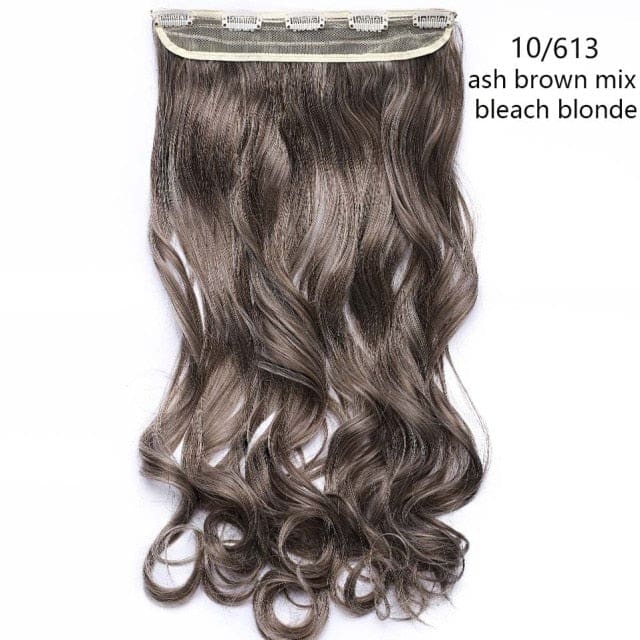 hairro synthetic 23inch long wavy clip in hair extension 10-613 / 23inches
