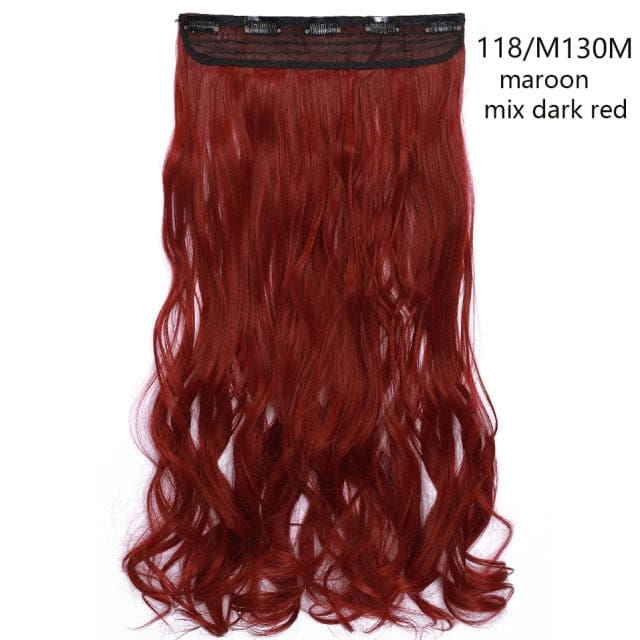 hairro synthetic 23inch long wavy clip in hair extension 118-m130m / 23inches