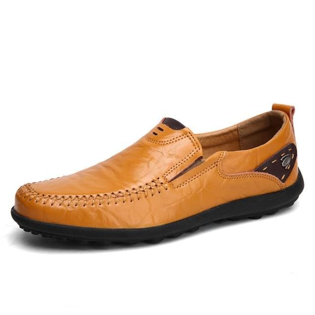 high quality leather men casual shoes soft moccasins