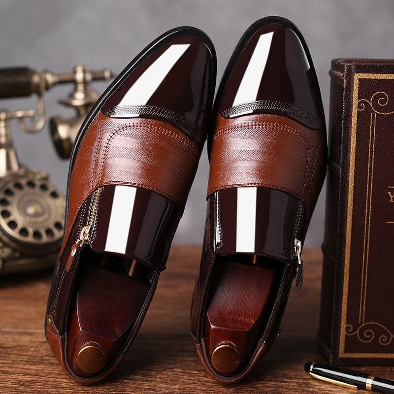high quality leather men oxford formal wedding shoes