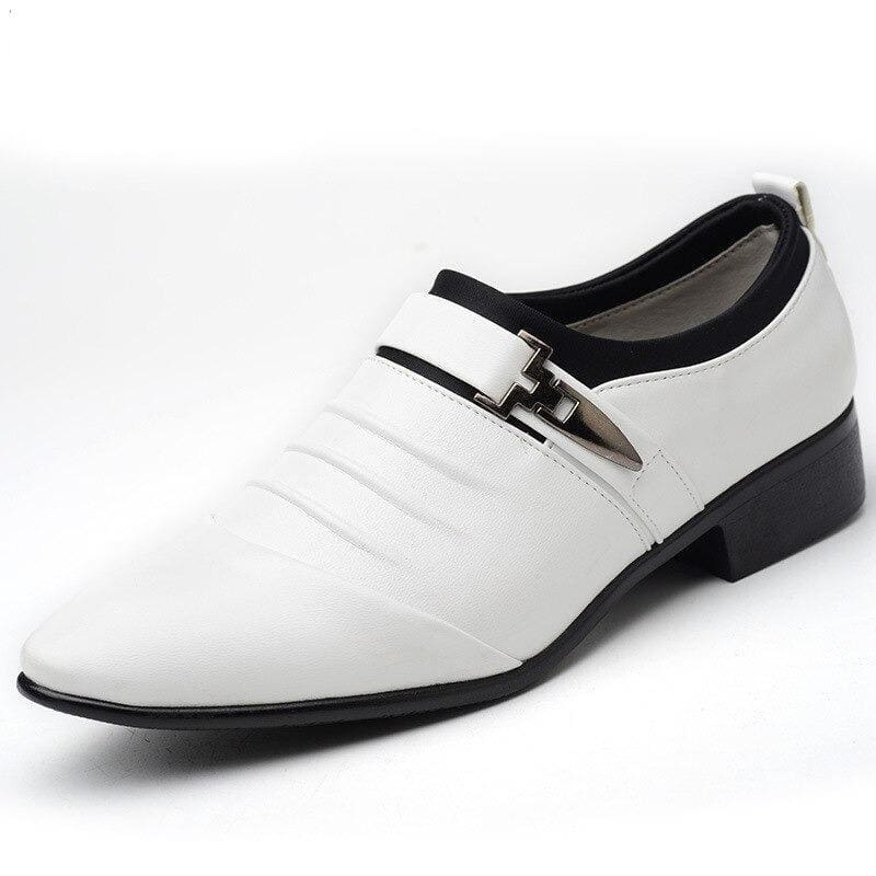 hollow out men pu leather oxford formal shoes