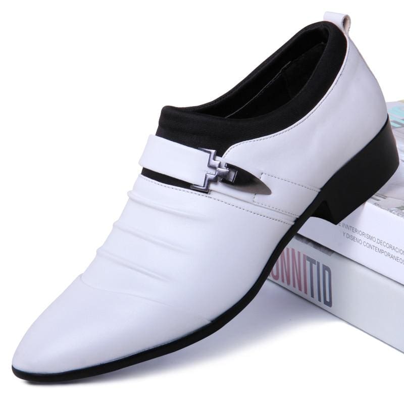 hollow out men pu leather oxford formal shoes