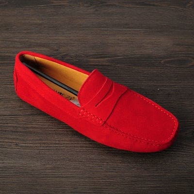 hot genuine nubuck leather men loafers