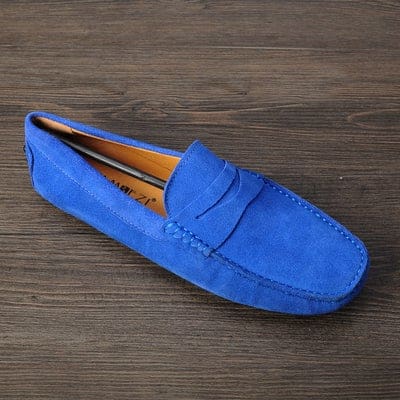 hot genuine nubuck leather men loafers