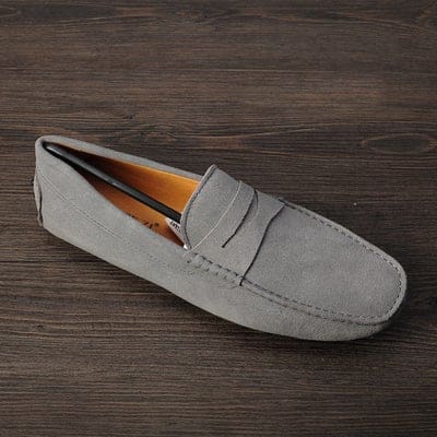 hot genuine nubuck leather men loafers