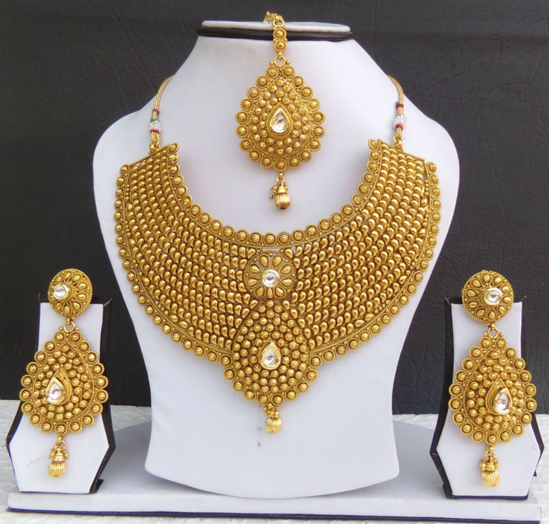 indian jewelry necklace earrings bollywood gold plated bridal polki tikka set cx