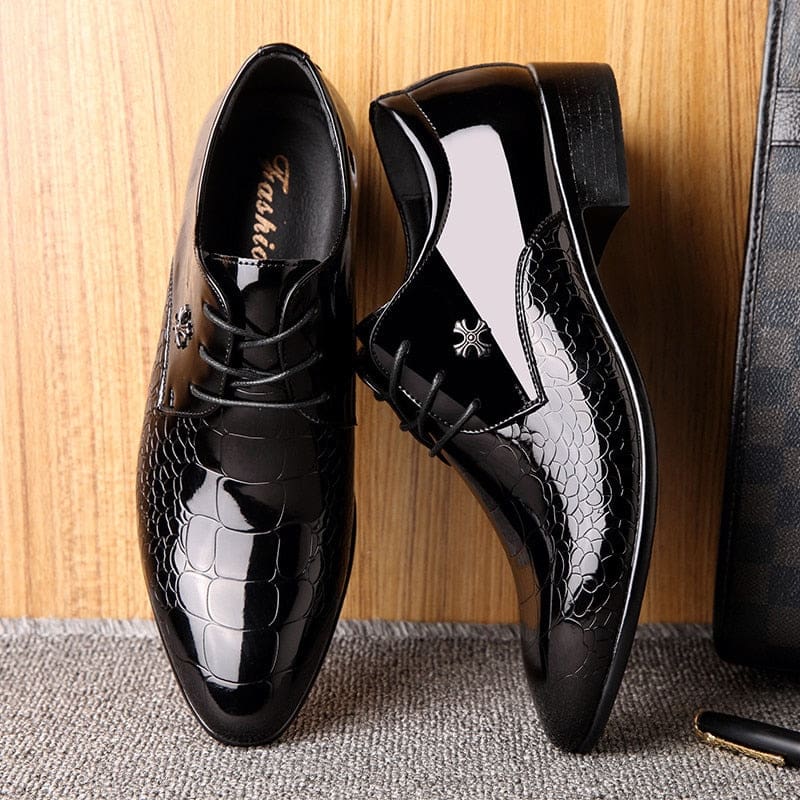 Italian Luxury Patent Leather Men Oxford Shoes MEN SHOES
